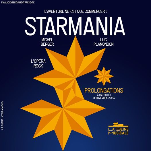 STARMANIA - Du 14 novembre 2023 au 28 janvier 2024