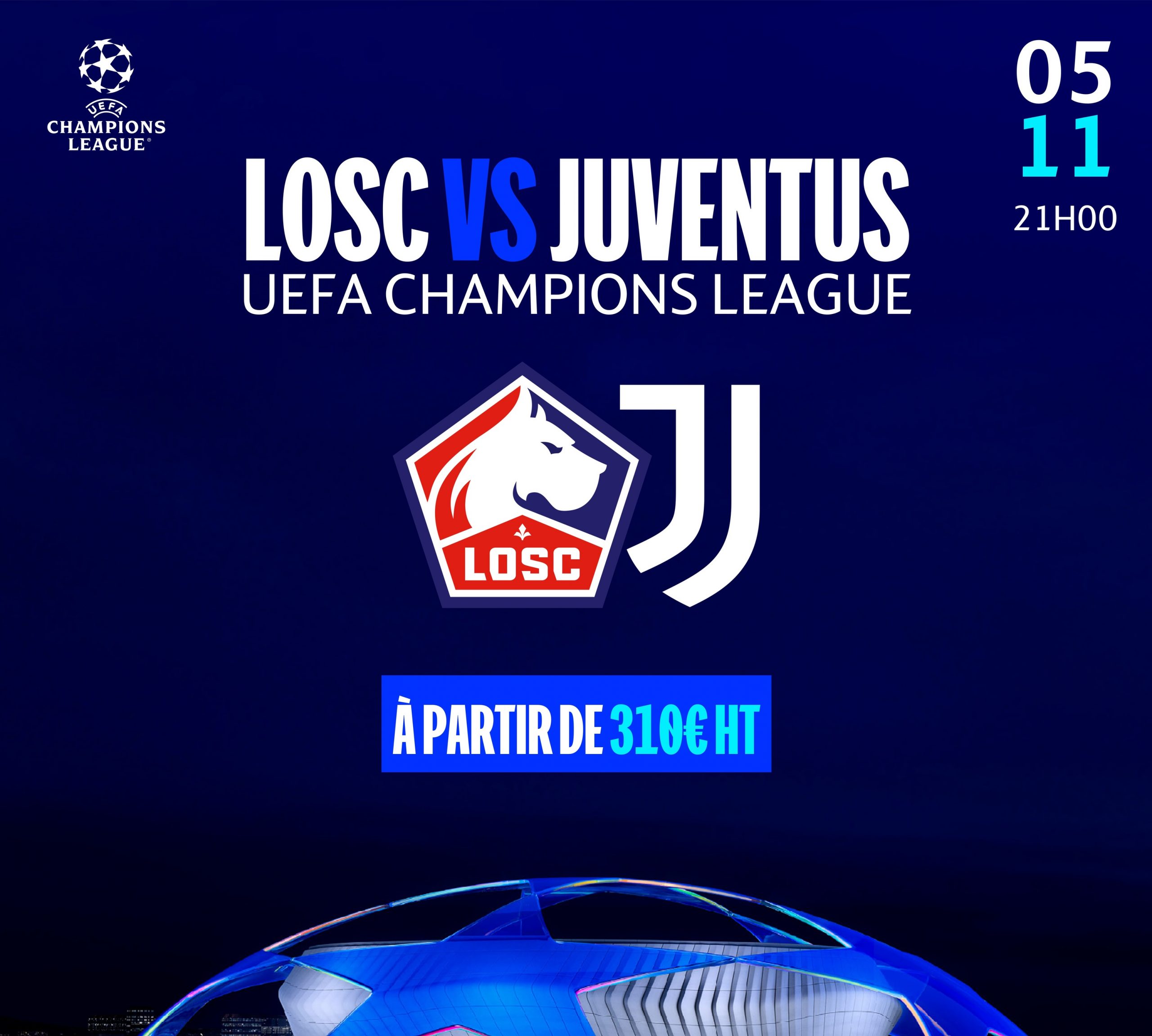 Ligue des champions - J4 - Lille LOSC vs Juventus